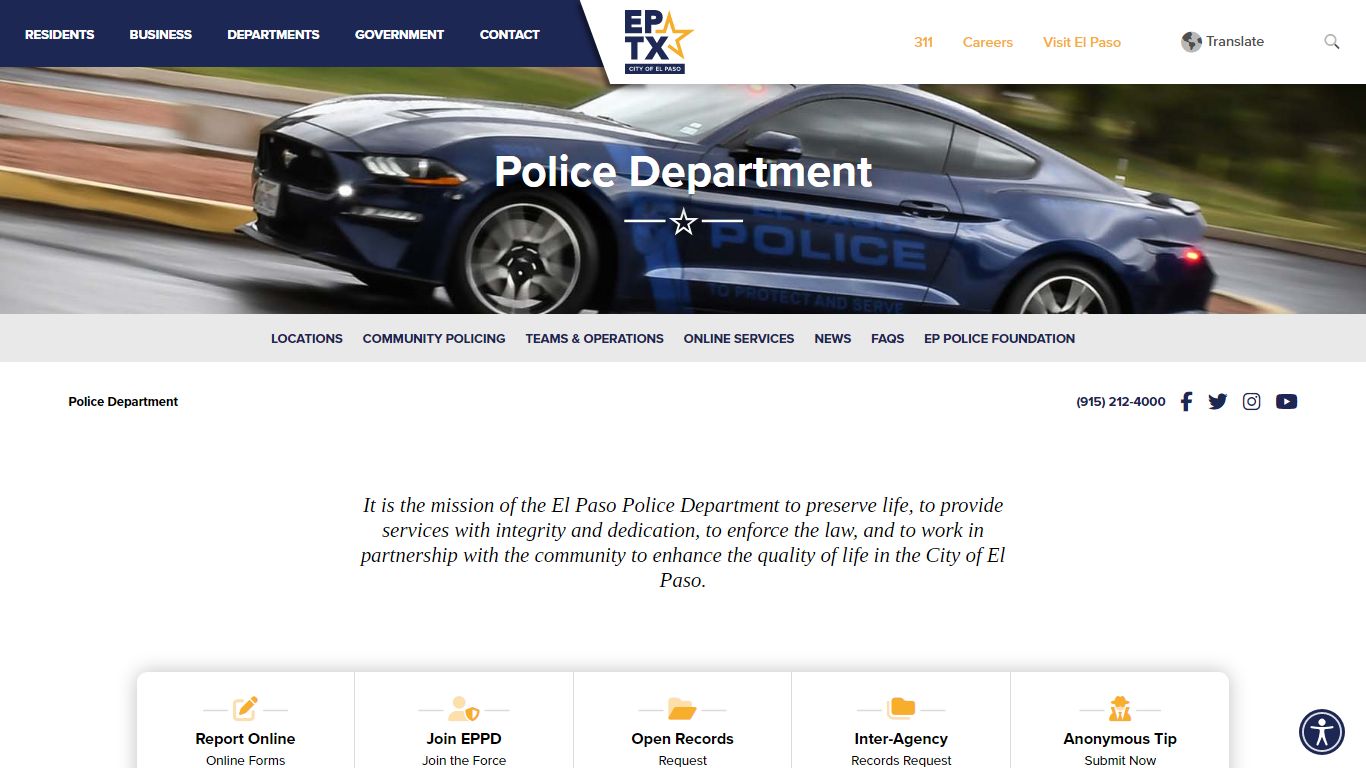 Police Department - City of El Paso